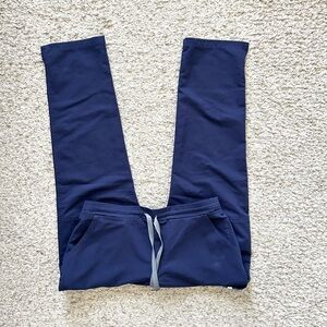 Figs navy blue skinny scrubs pants size small